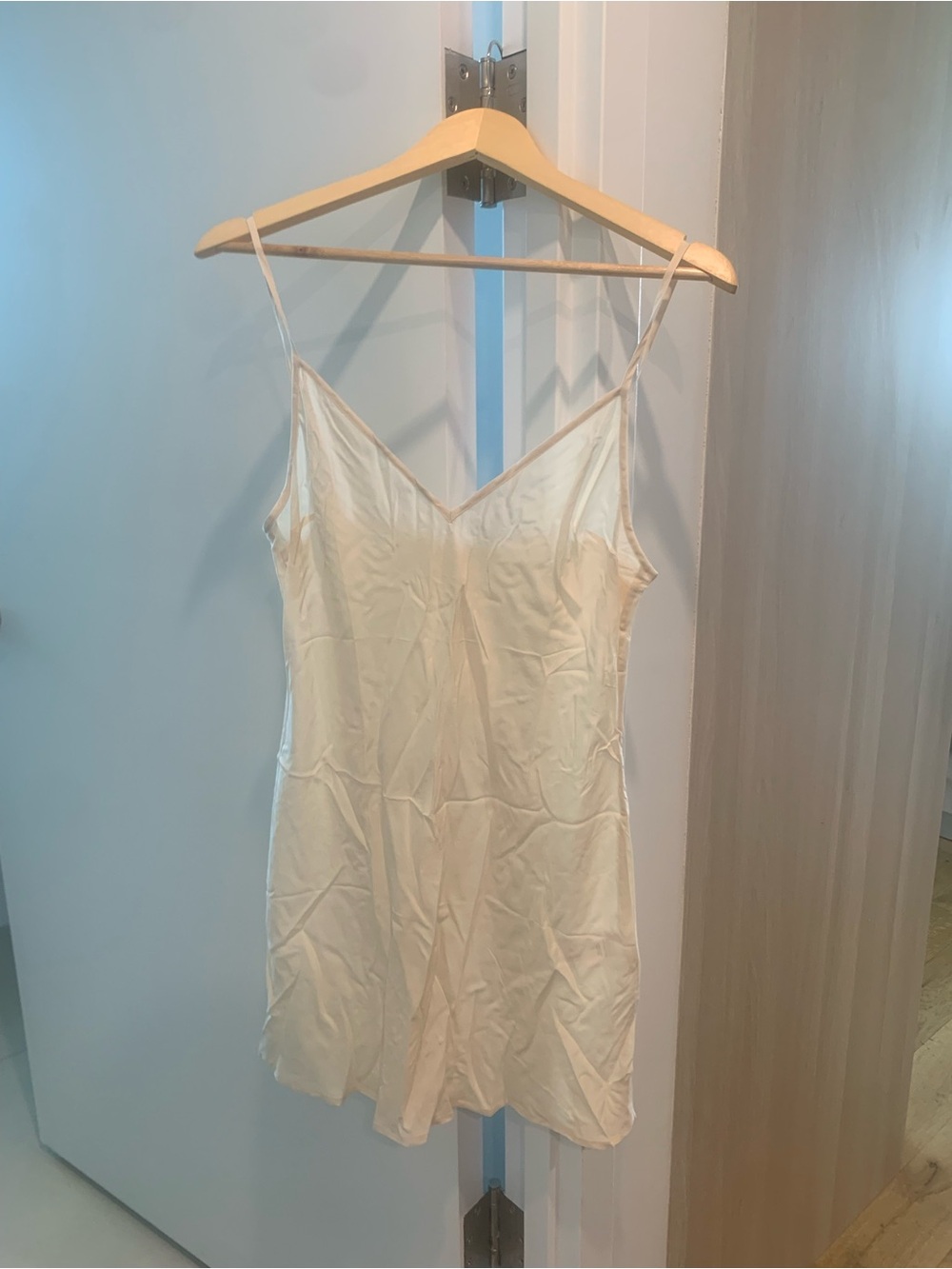 Sezane Cream and Mustard Crochet Button-Front Mini Dress - Picture 5 of 8